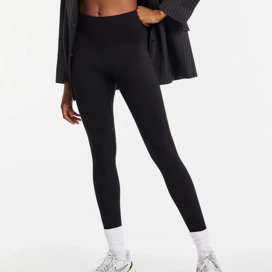 1020 - Bandier - Black High Waisted Leggings Womens Size 2XL