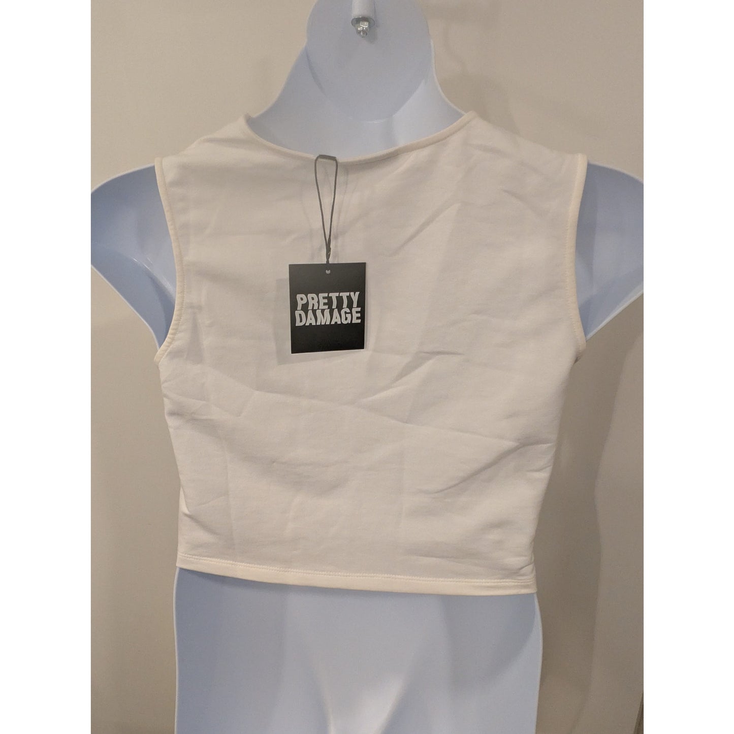 1388 - Pretty Damage Colorblock Crop Top - Large - NWT
