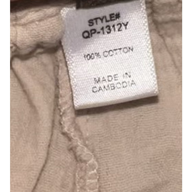 1358 - ZENANA women’s shorts -100% Cotton Double Gauze Tan-NWT - M