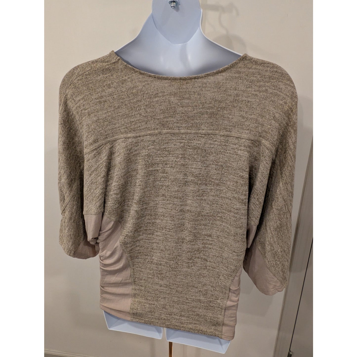 1385 - Easel Mottled Brown Slouch Blouse - NWT - Medium