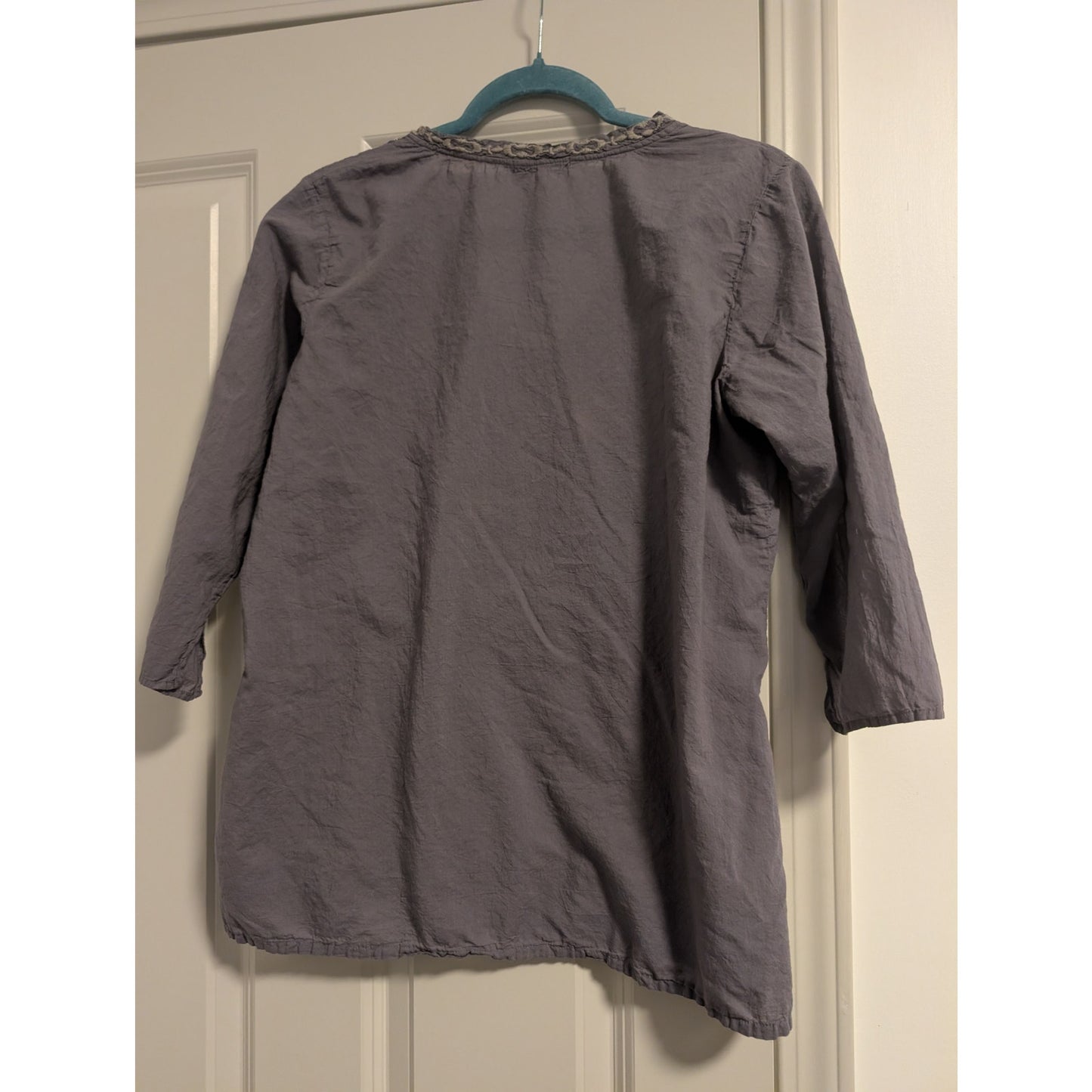 15535 - Johnny Was Embroidered Cotton Shirt - Small