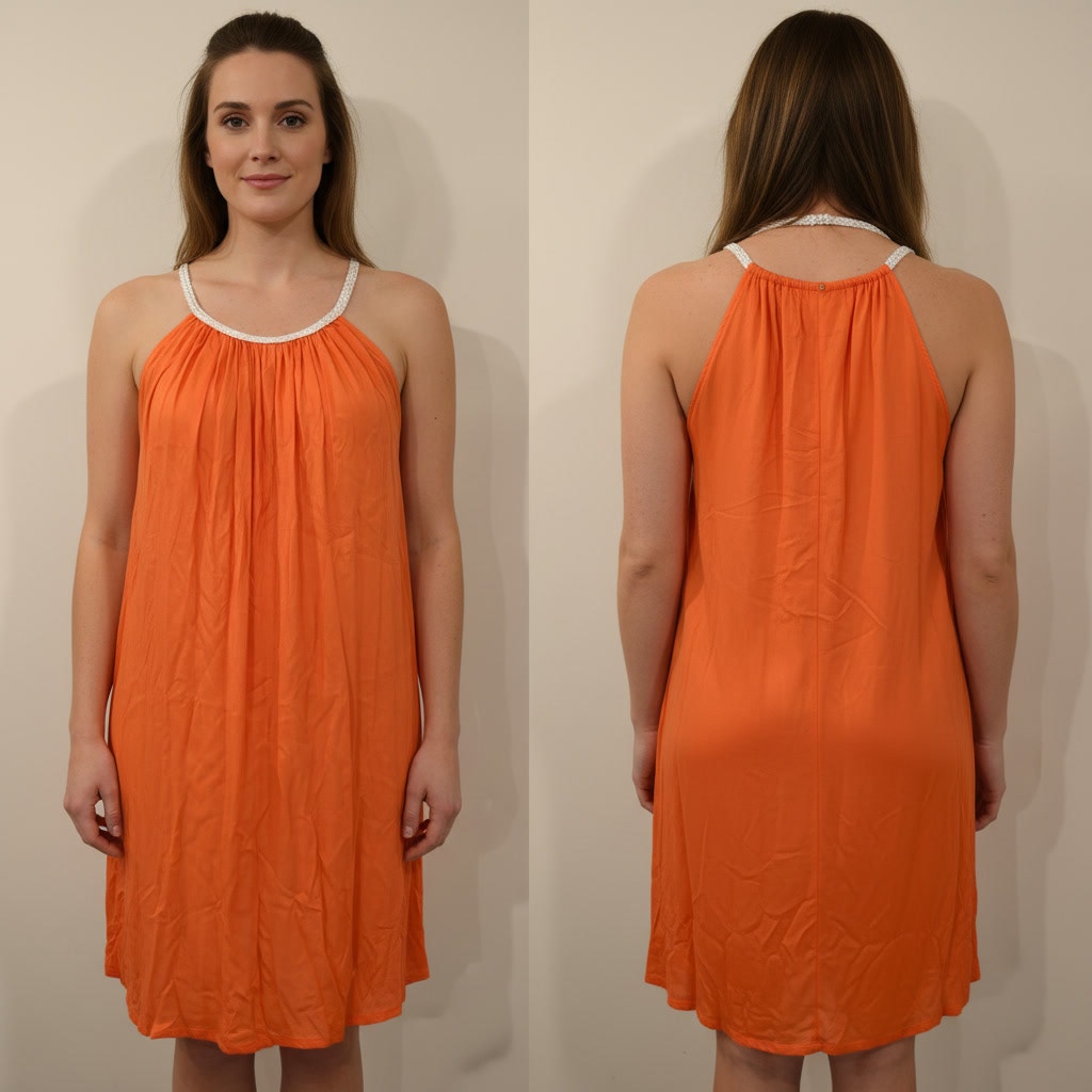 1312 - Jackpot Corded Halter Dress - One Size - NWT