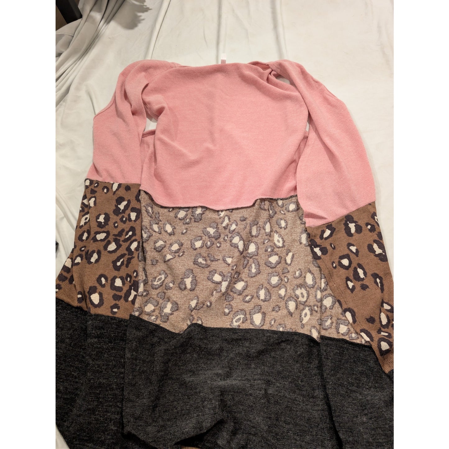 1337 - Curvy Vest with color blocking and animal print - 2x - NWOT