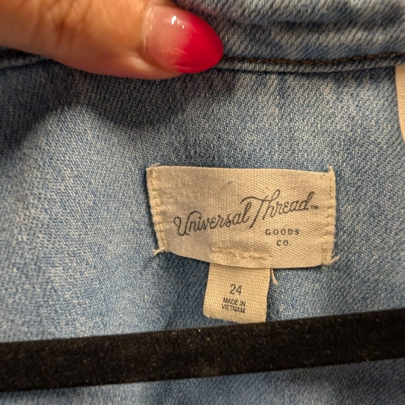 1453 - Universal Threads Jean Romper - Size 24