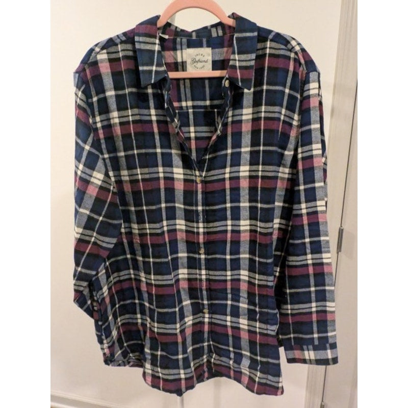 1465 - Jachs Girlfriend Navy Flannel - XXL