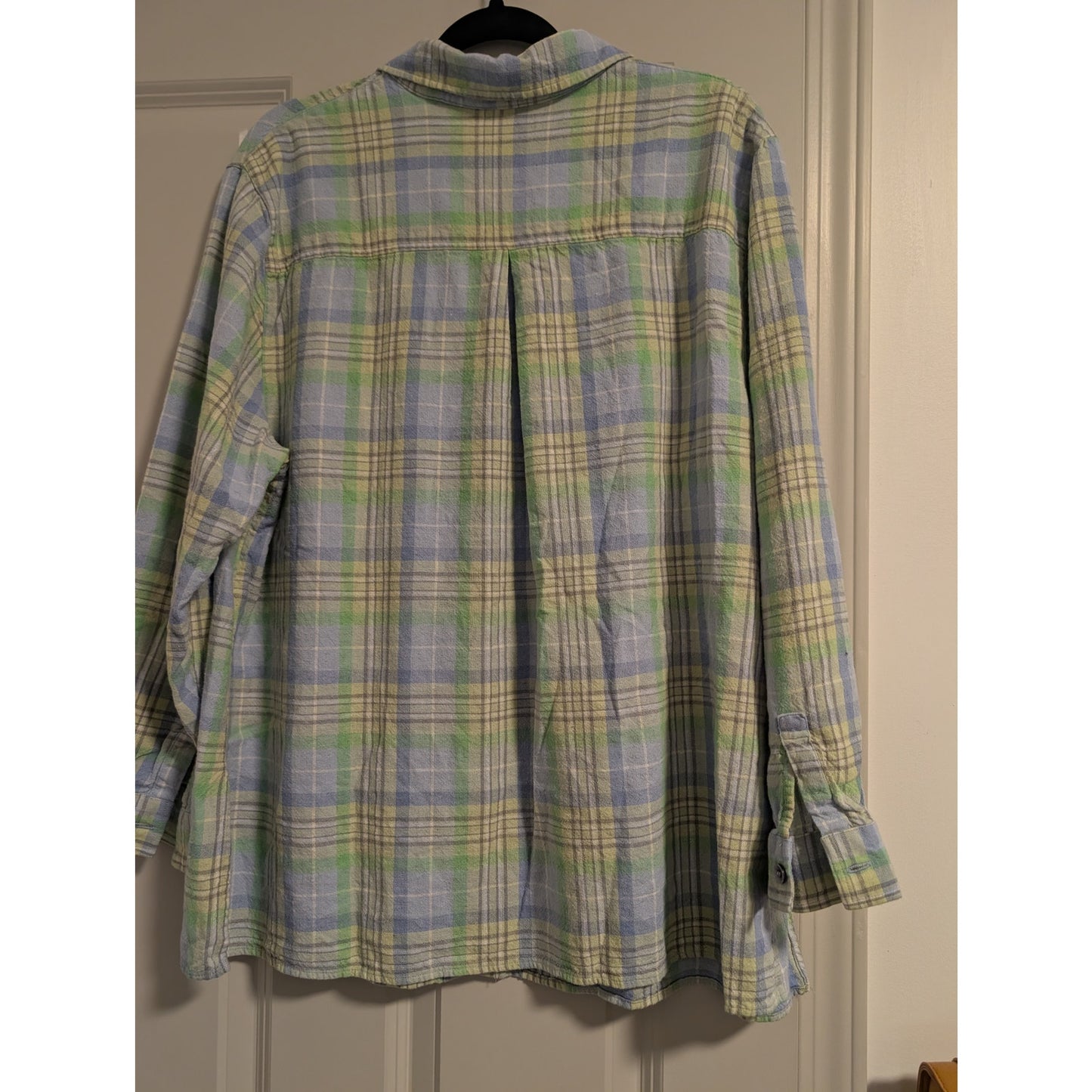 1516 - Karen Scott Sport Plaid Button Down Shirt - 1X