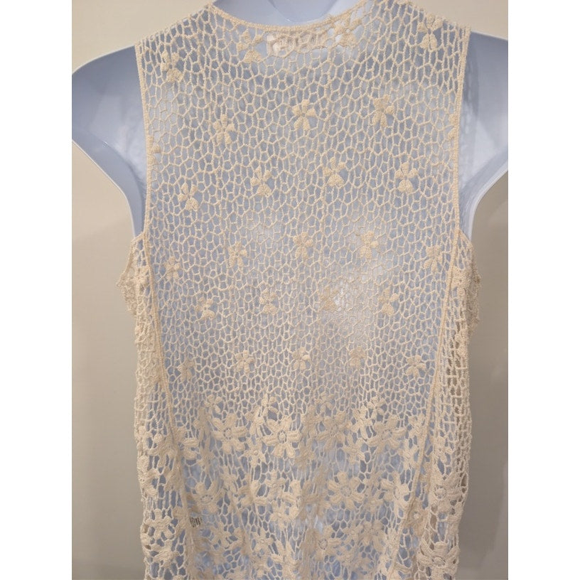 1236-Room Mates Size L - Crochett BOHO Vest