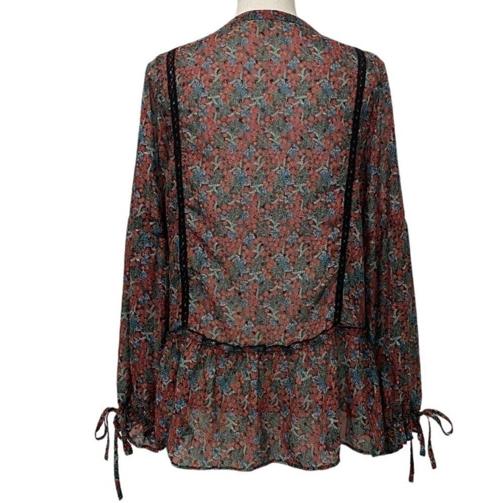 1355 - Matiilda Jane Peasant Boho Blouse - Size Small - NWT