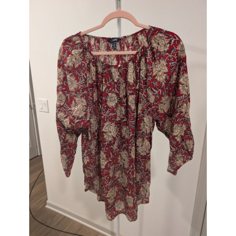 1502 - Chaps Peasant Blouse - 1XL