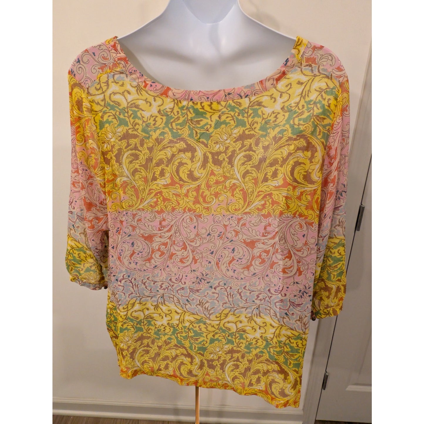 1376 - Avenue Peasant Boho Blouse - Size 26/28 - NWOT