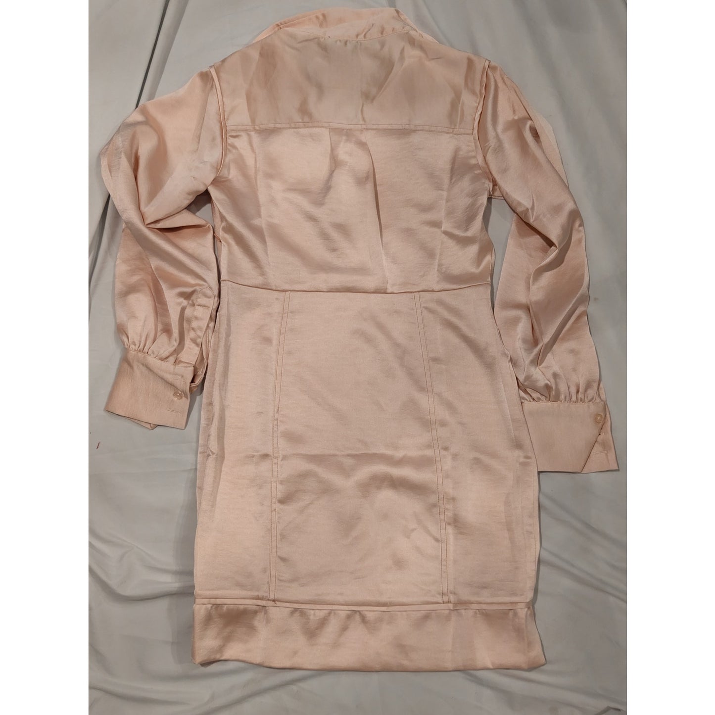 1414 - Strut & Bolt Champagne Satin Dress - Small - NWT