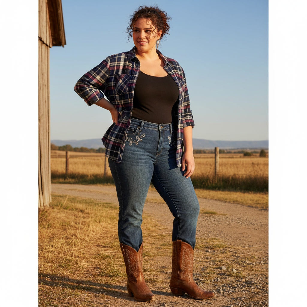 1465 - Jachs Girlfriend Navy Flannel - XXL