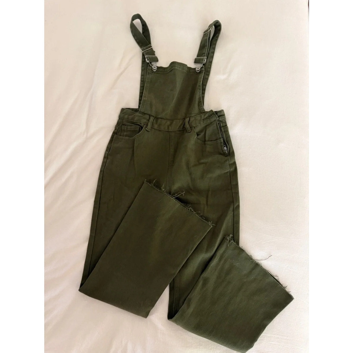 1408 - Umgee Olive Overalls - Small - NWT