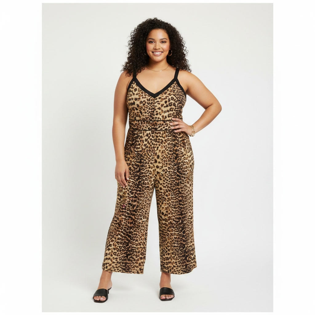 1270 - International Concepts Cheetah print jumper - Size 2X