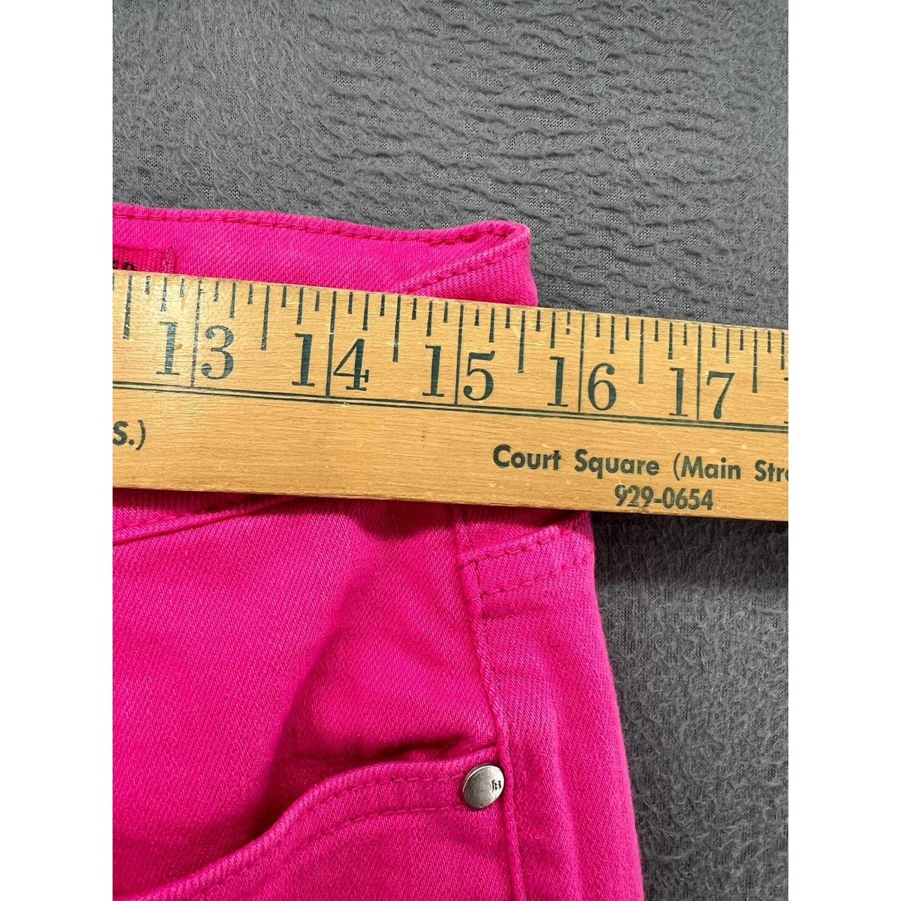 1266 - Judy Blue Hot Pink Flare jeans with raw edge - 13/31