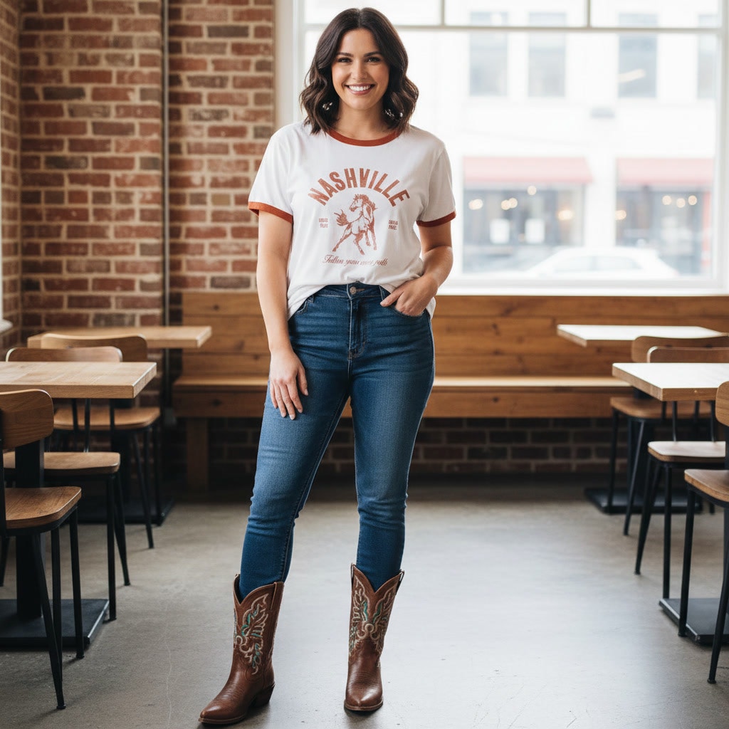 1472 - Old Navy Nashville T-Shirt with horse - XL