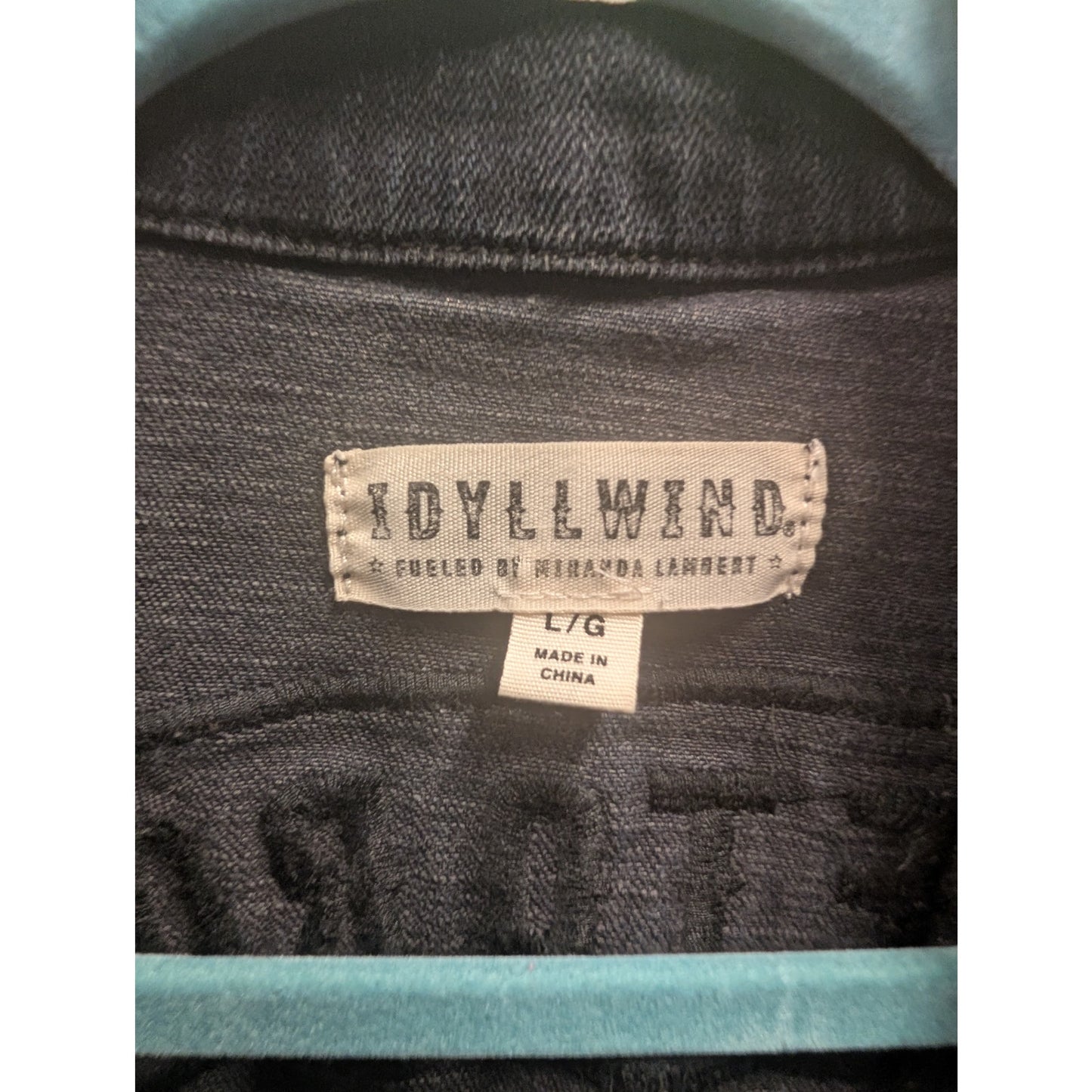 105 - Idyllwind Jean Vest with Free to Roam on Back - Large