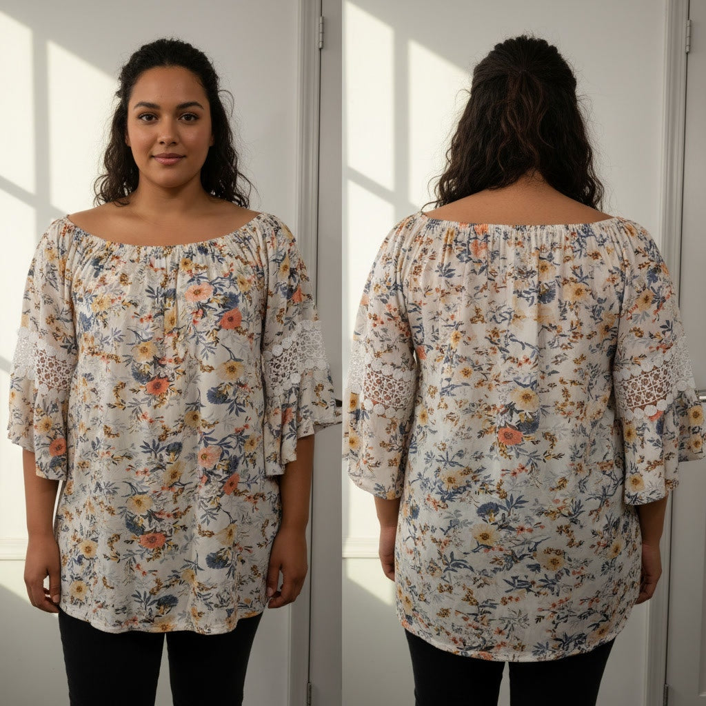1301 - WinWin Pinwheel Sleeve Tunic - L/XL
