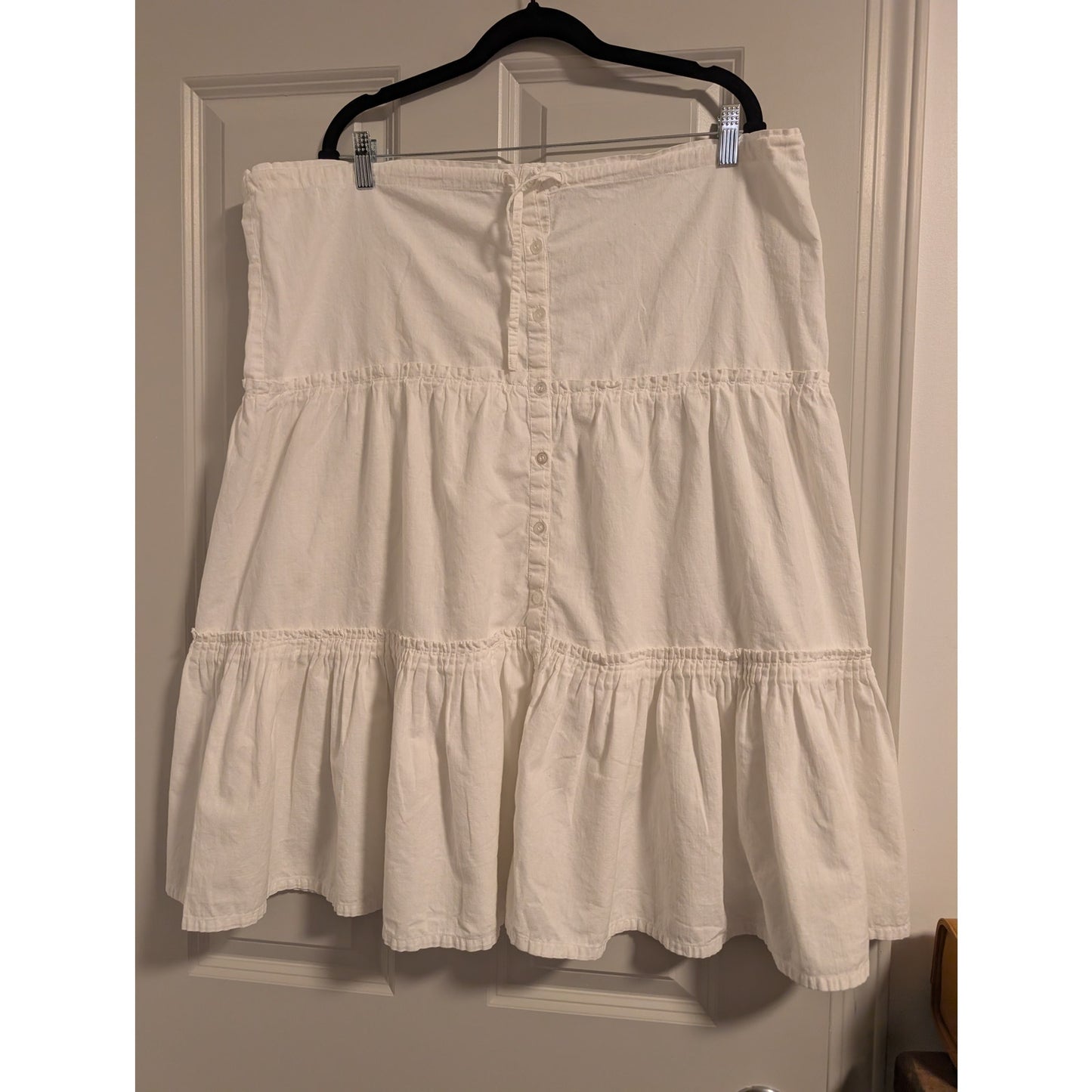 1477 - Time and Place 100% Cotton Button Down Skirt - Large