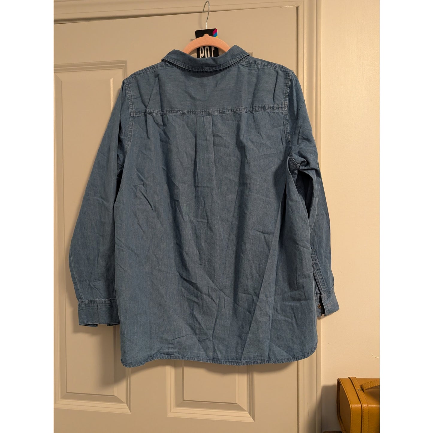 1468  - GV Chambray Shirt with Embroidery - XL