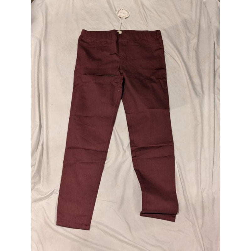 1392 - Umgee Pull on Skinny Hot Pants in Burgundy - 1XL - NWT