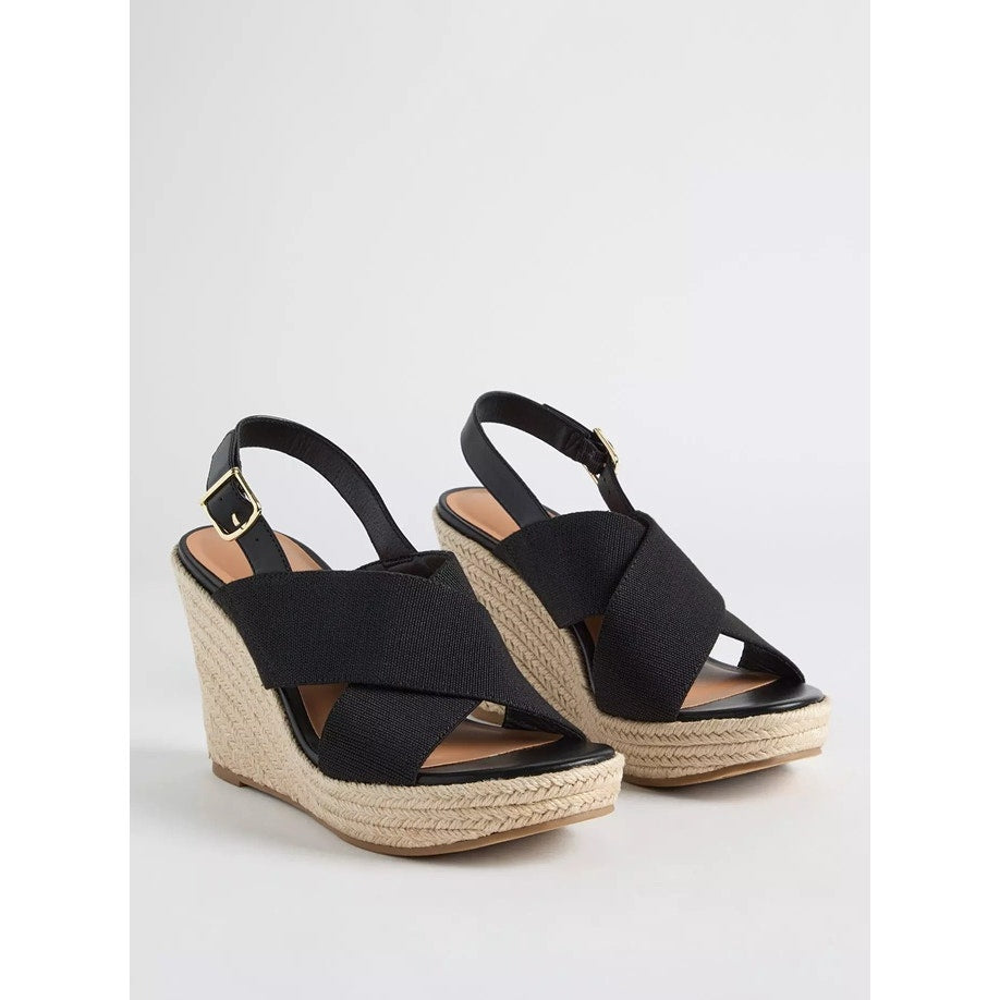 1317 - Torrid Cross Band Platform Wedge - Size 10WW