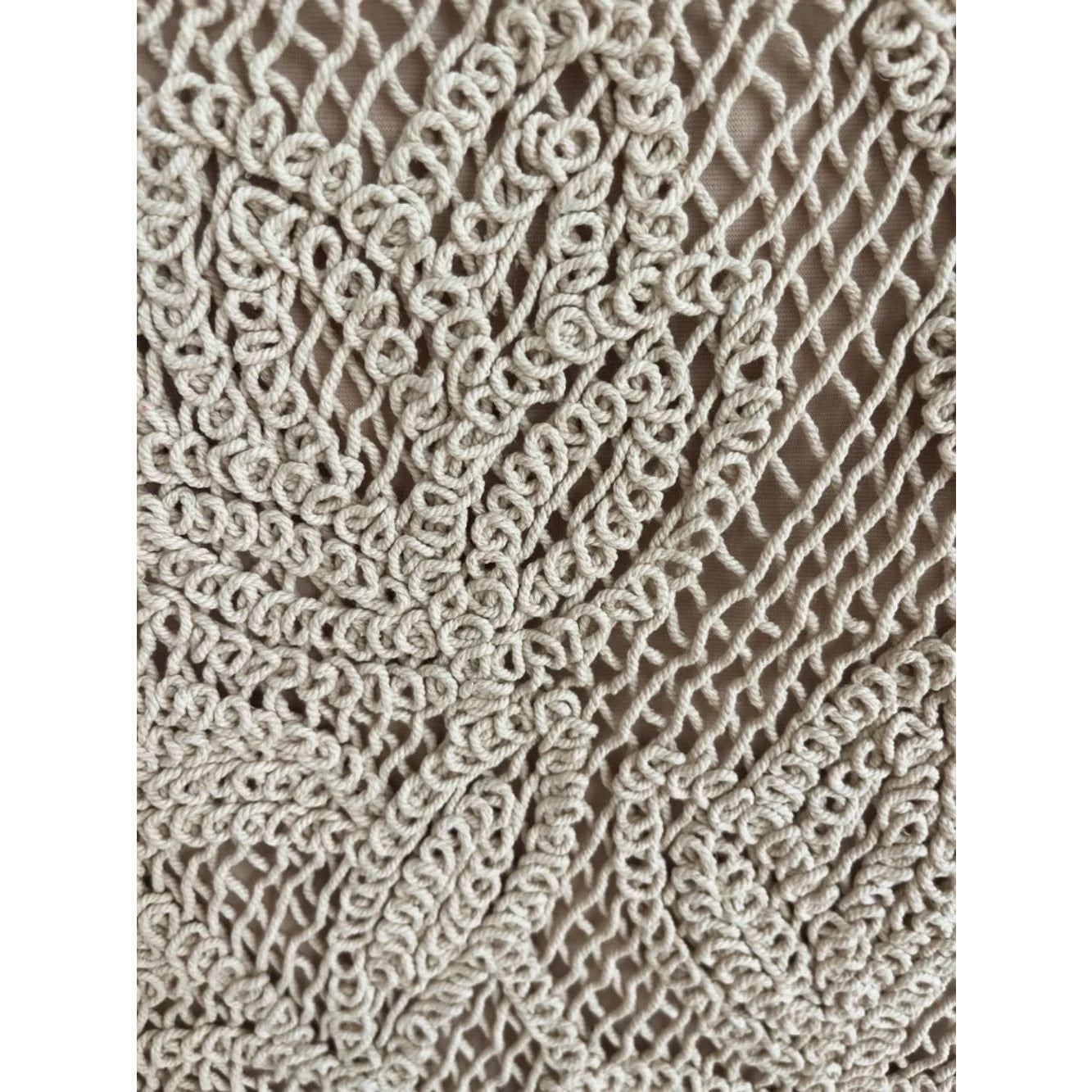 1255- Skies are Blue Crochet Skirt in Oatmeal - 2X - NWT