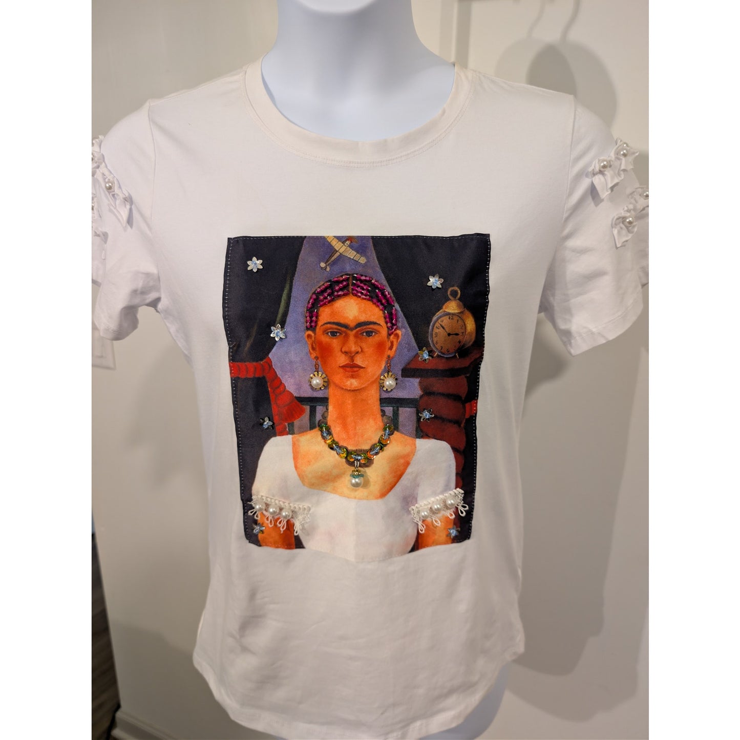 1315 - Miao Miao Embellished T-Shirt of Frida Kahlo - NWT - 2XL