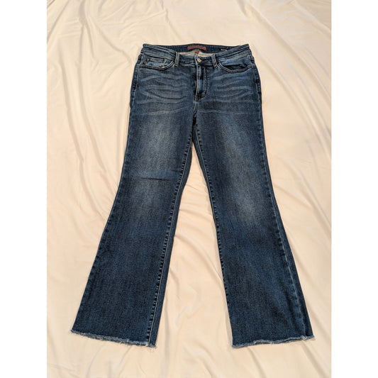 1035 - Judy Blue Bootcut Flare Jeans Blue Denim Size 11/30