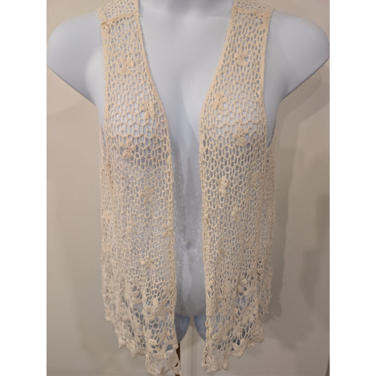 1236-Room Mates Size L - Crochett BOHO Vest