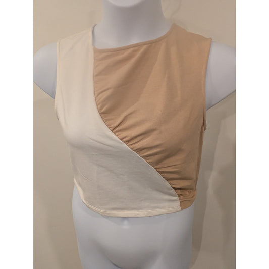 1388 - Pretty Damage Colorblock Crop Top - Large - NWT