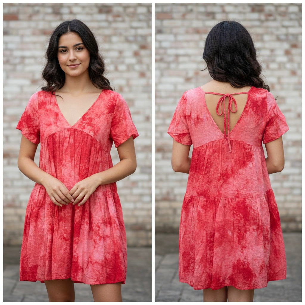 1320 - Easel Tie Dye Dress - Size Small - NWT