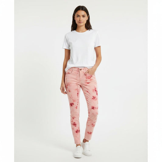 1345 - Jolt Pink Tie Dye jeans - Size 7