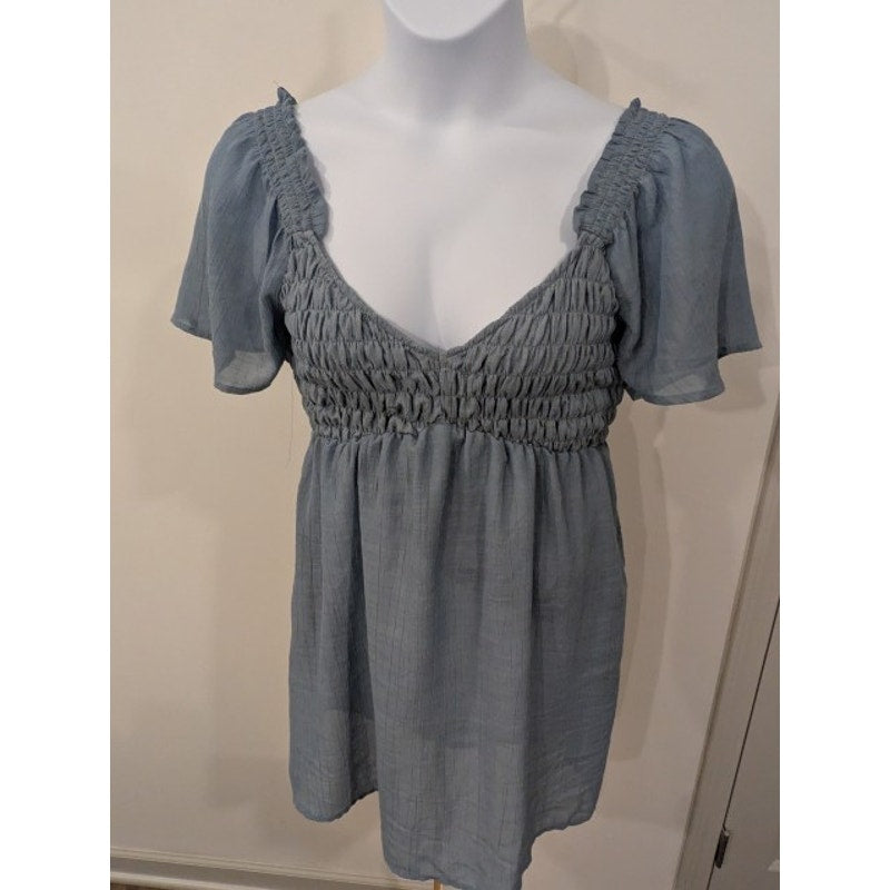 1382 - Indulge InStyle Slate Blue Tunic - XL