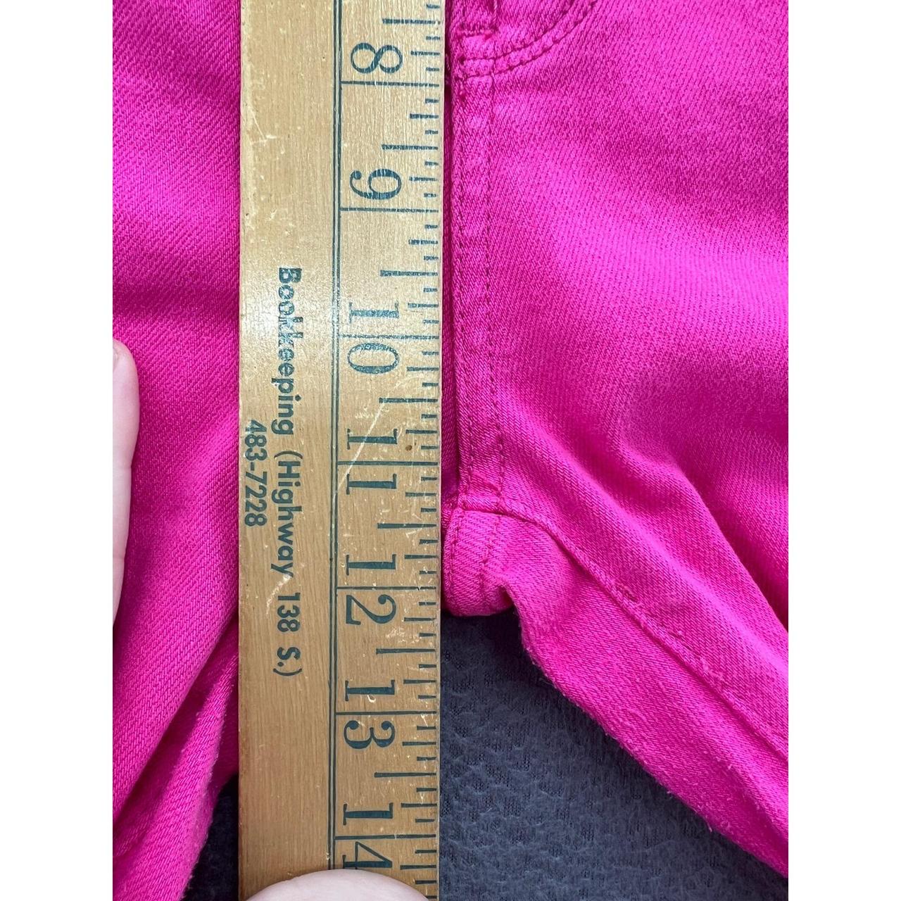 1266 - Judy Blue Hot Pink Flare jeans with raw edge - 13/31