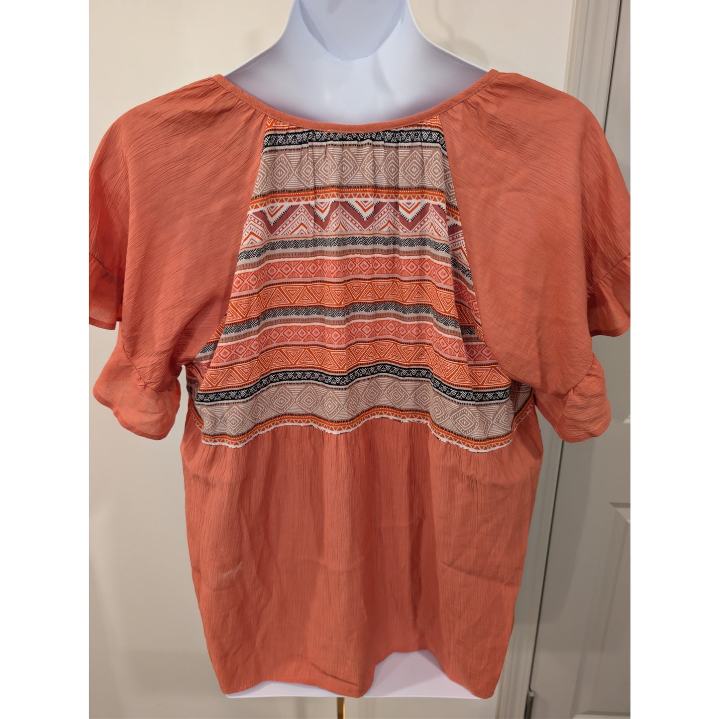 1297 - Umgee Lt Rust with Aztec print - Large - NWOT