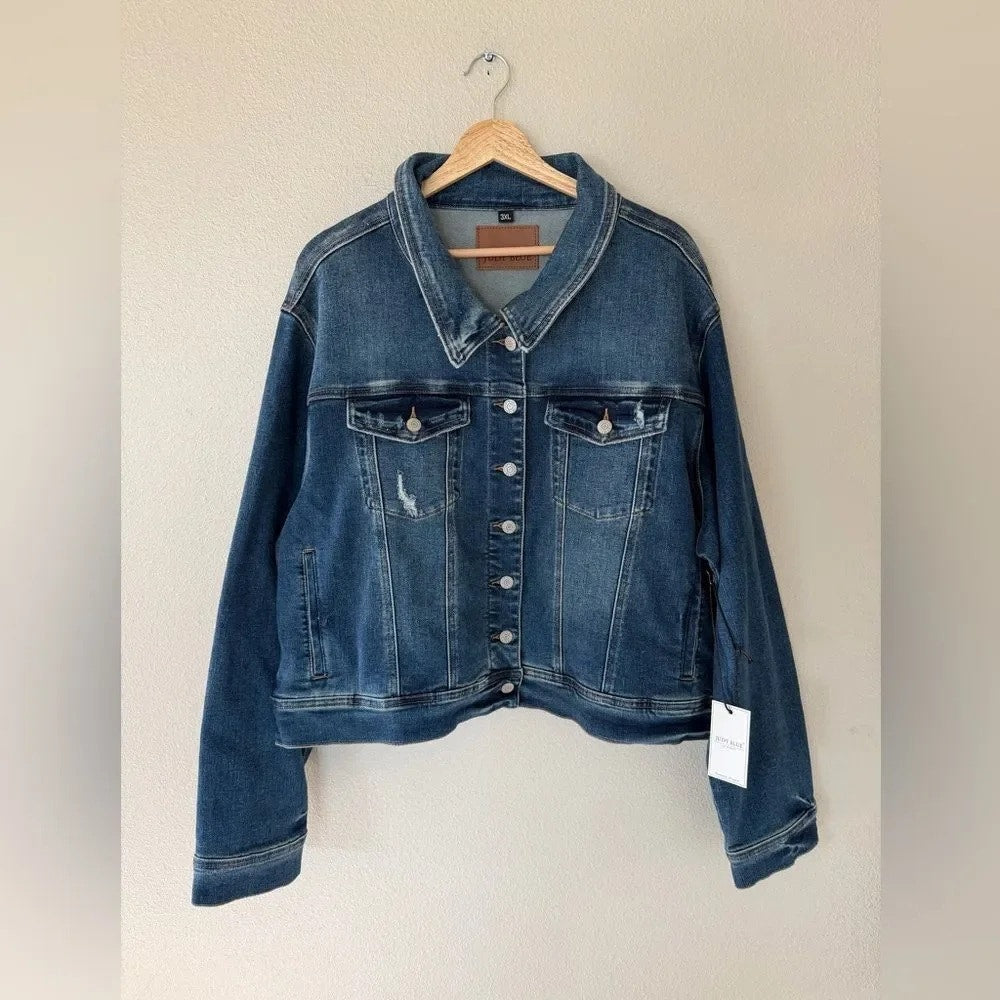 1232- Judy Blue Jean Jacket - 3XL - NWOT