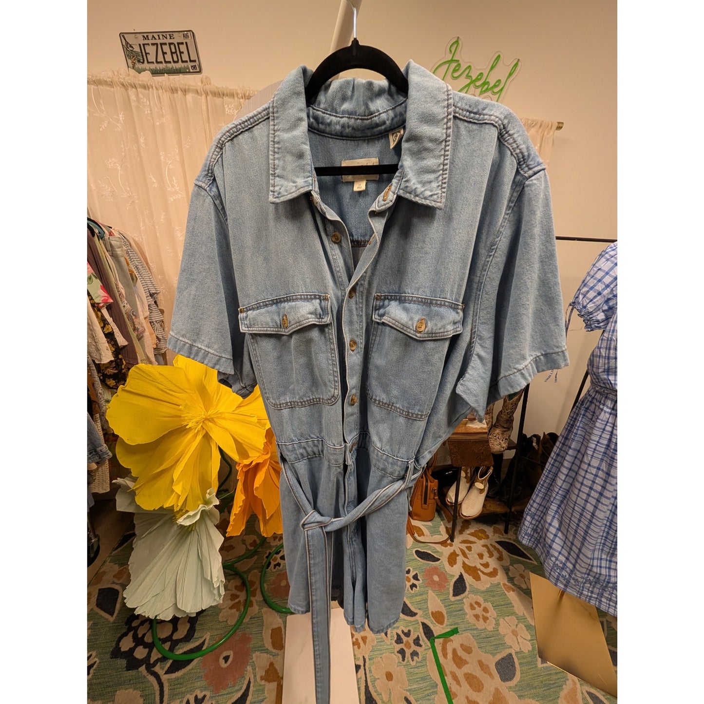 1453 - Universal Threads Jean Romper - Size 24