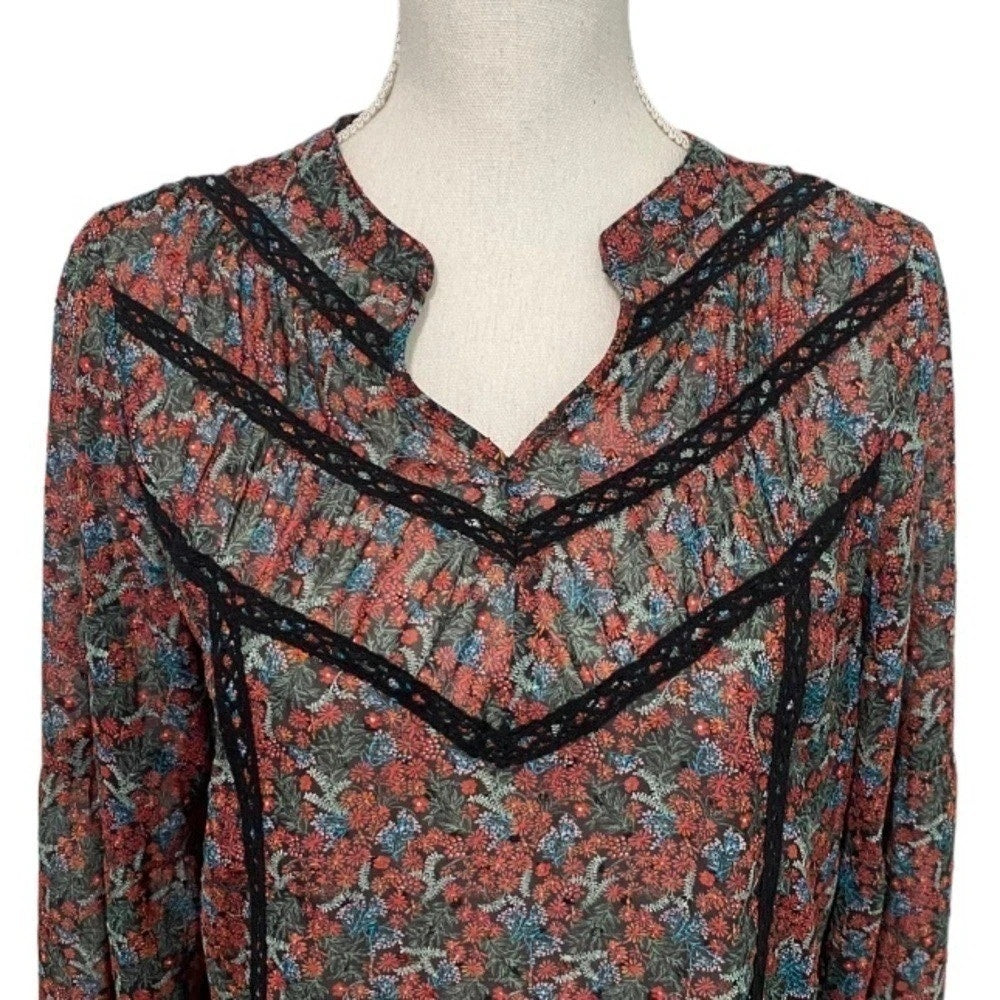 1355 - Matiilda Jane Peasant Boho Blouse - Size Small - NWT
