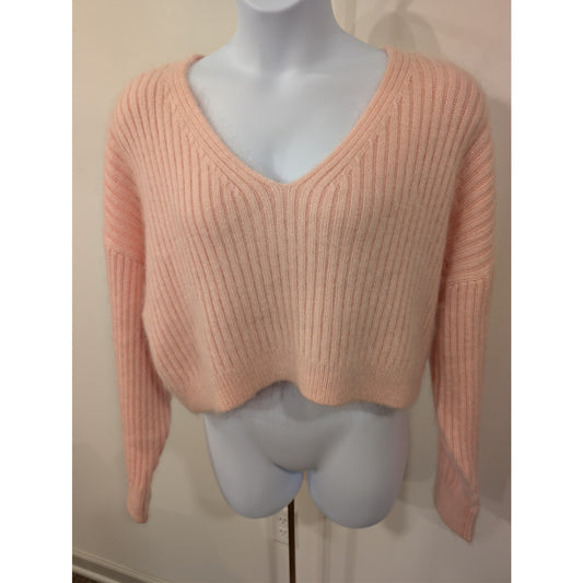 1050 - Phillip Lim - Oversized Ribbed Mohair Cropped Pullover - NWT - Size L