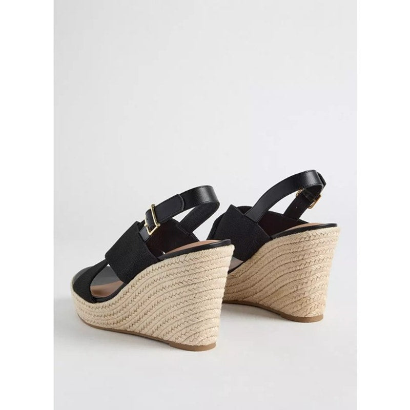 1317 - Torrid Cross Band Platform Wedge - Size 10WW
