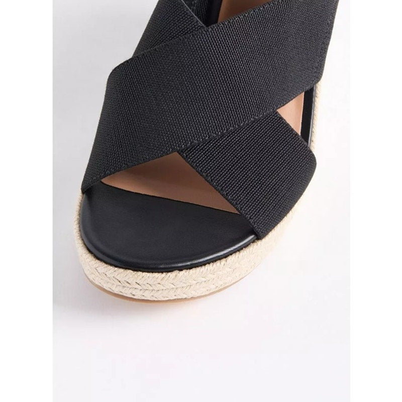 1317 - Torrid Cross Band Platform Wedge - Size 10WW