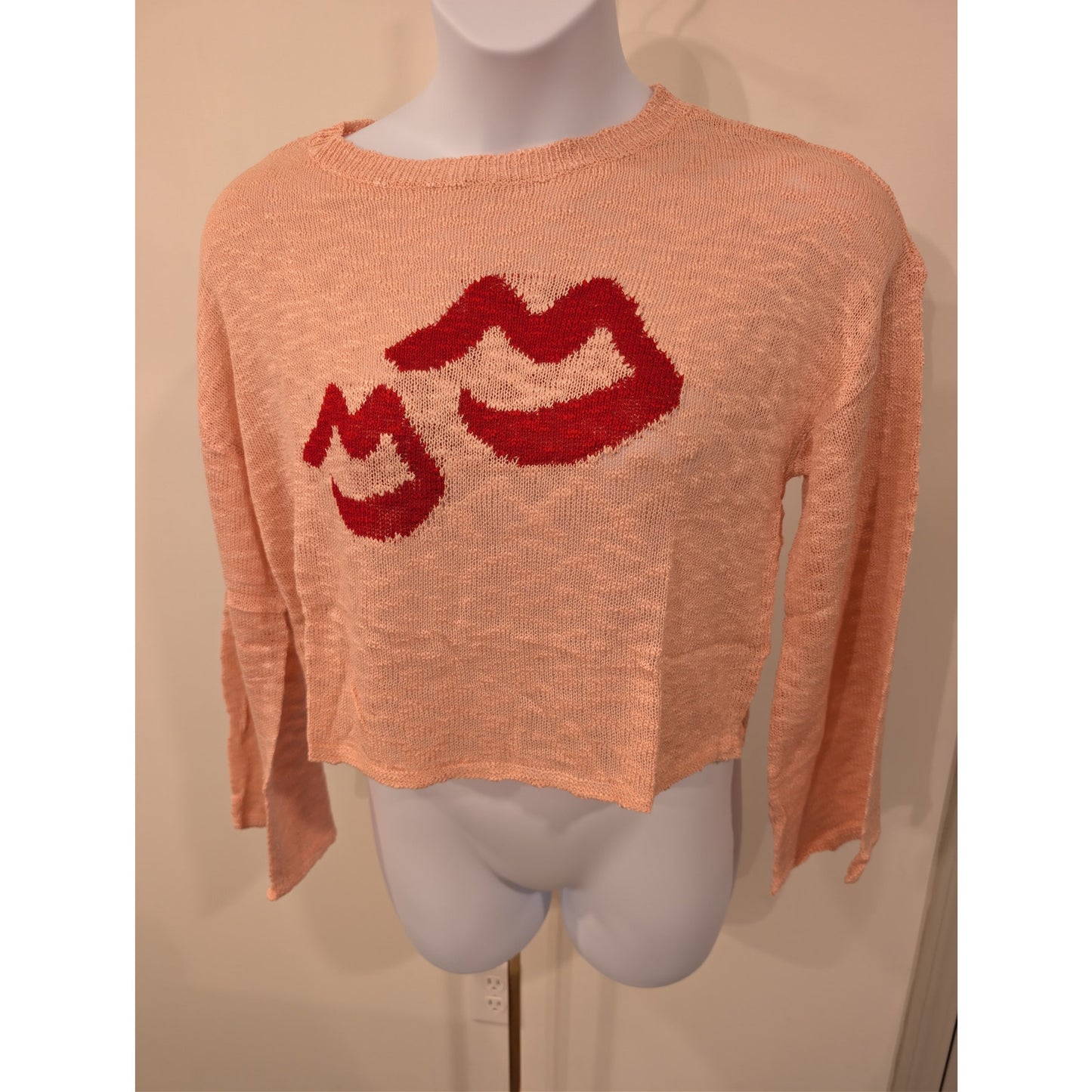 1374 - Akaiv Open Knit Oversized Light Slouch Sweater - Size Small - NWT