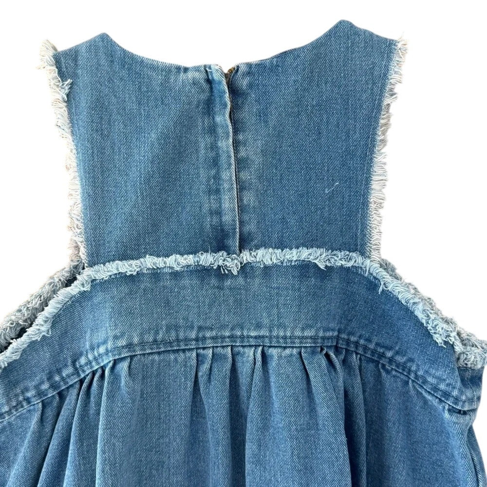 1260 - Sugar Lips Deniim Tank Dress - Size Med - Raw edge--NWT