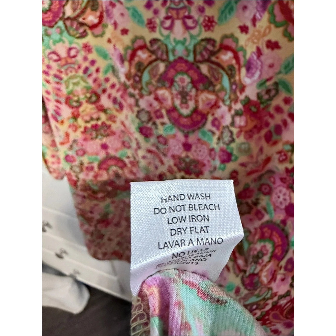 1397 - Dear Scarlett Boho Print Blouse - NWT - Large