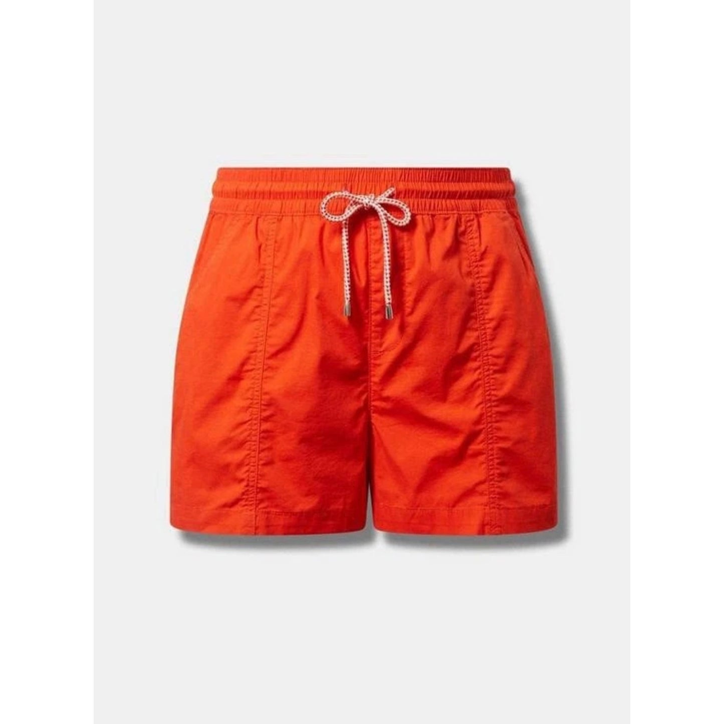 1086 - Torrid Poplin Yacht Shorts Orange Drawstring 1X - New